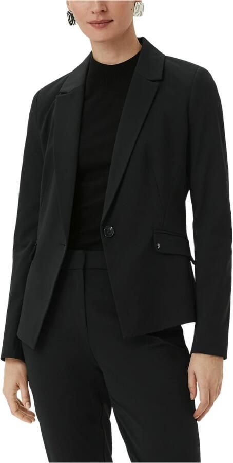 Comma Elegante Blazer met Blousestijl Black Dames - Foto 6