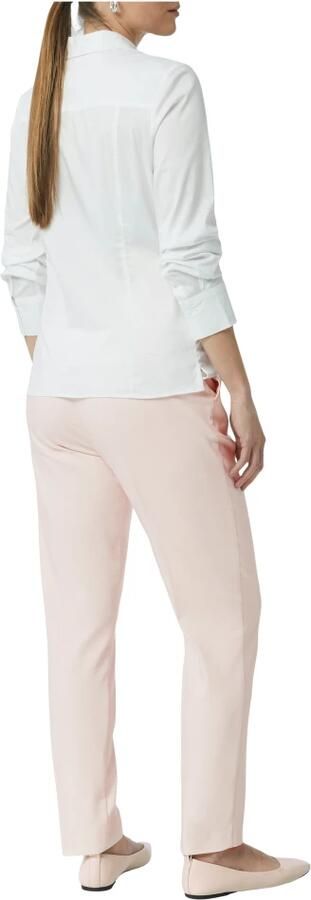 Comma Elastische Sigarettenbroek met Plooi Pink Dames - Foto 5