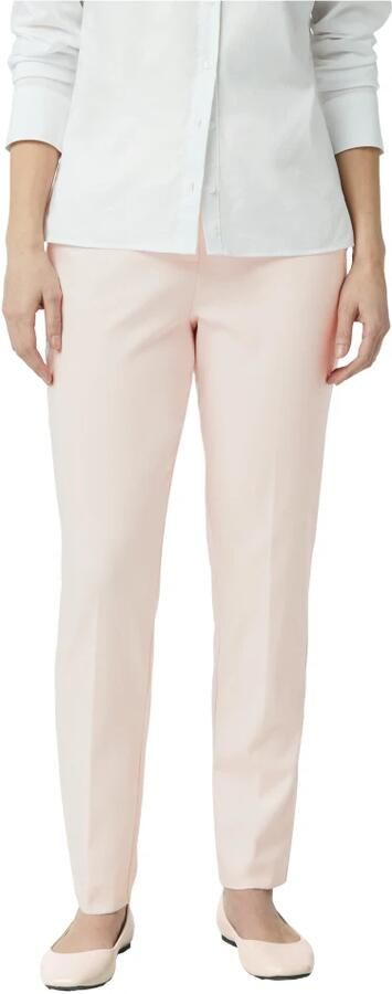 Comma Elastische Sigarettenbroek met Plooi Pink Dames - Foto 4