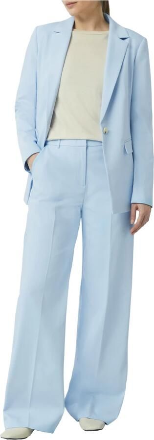 Comma straight regular waist pantalon lichtblauw - Foto 10