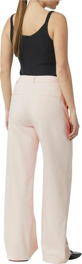 Comma Elegante Wijde Pijp Broek Pink Dames - Foto 3