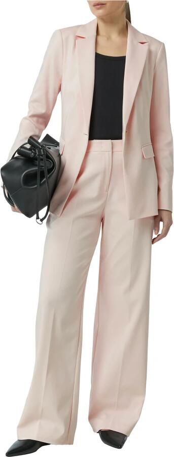 Comma Elegante Wijde Pijp Broek Pink Dames - Foto 2