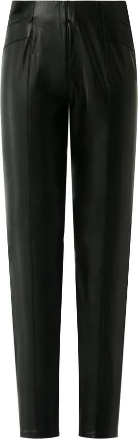 Comma imitatieleren skinny broek zwart - Foto 3