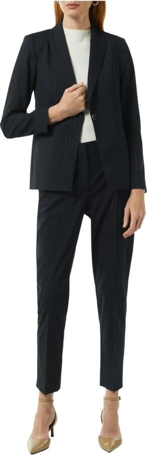 Comma Regular fit blazer met knoopsluiting en paspelzakken - Foto 2