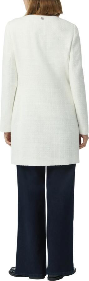 Comma Gestructureerde Tweed Blazerjas White Dames - Foto 2