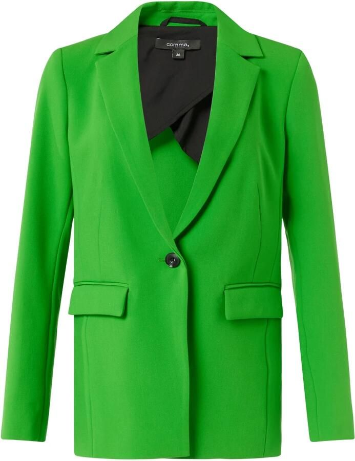Comma Lange blazer met een diepe v-hals - Foto 4