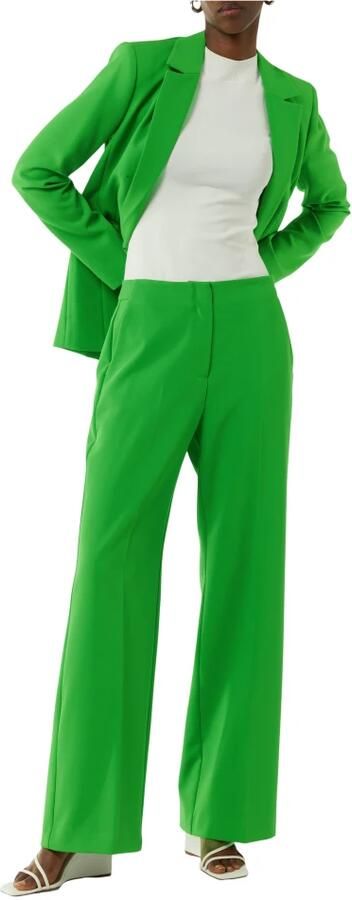 Comma Lange blazer met een diepe v-hals