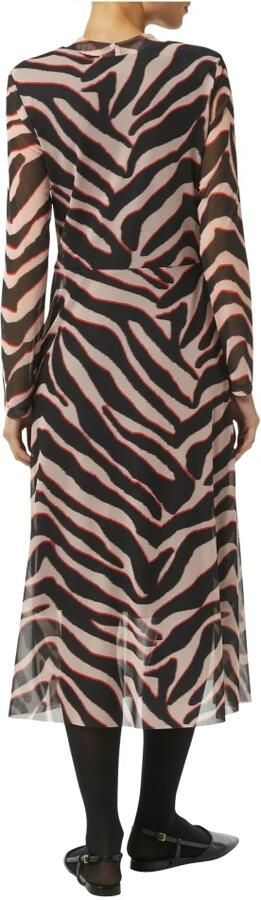 Comma Jurk met lange mouwen en opstaande kraag Multicolor Dames - Foto 3