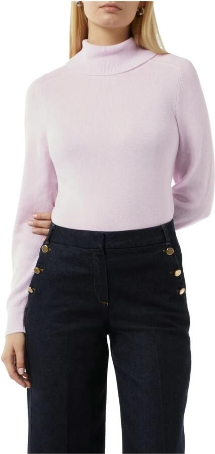 Comma Wollen pullover met kasjmier en col