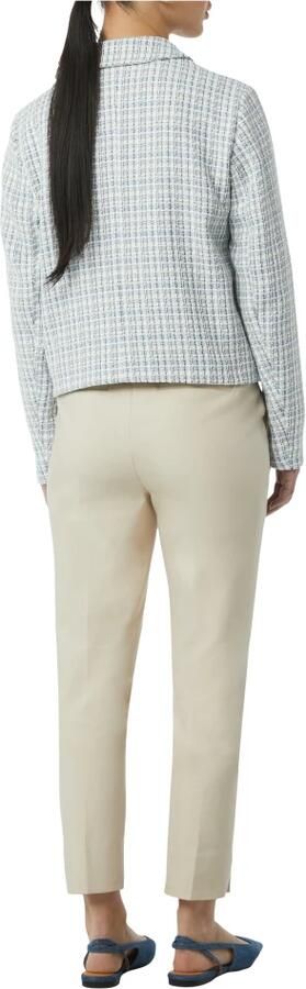 Comma Korte Tweedjas Casual Look Blue Dames - Foto 6