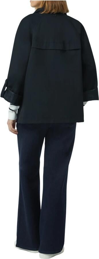 Comma Licht gevoerde outdoorjas met opstaande kraag Blue Dames - Foto 3