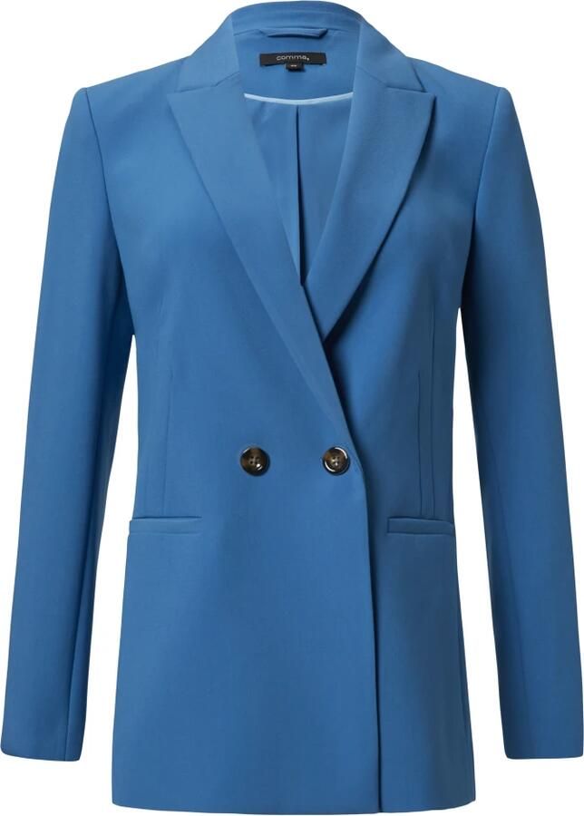 Comma Lichte Twill Blazer Regular Fit Blue Dames - Foto 4