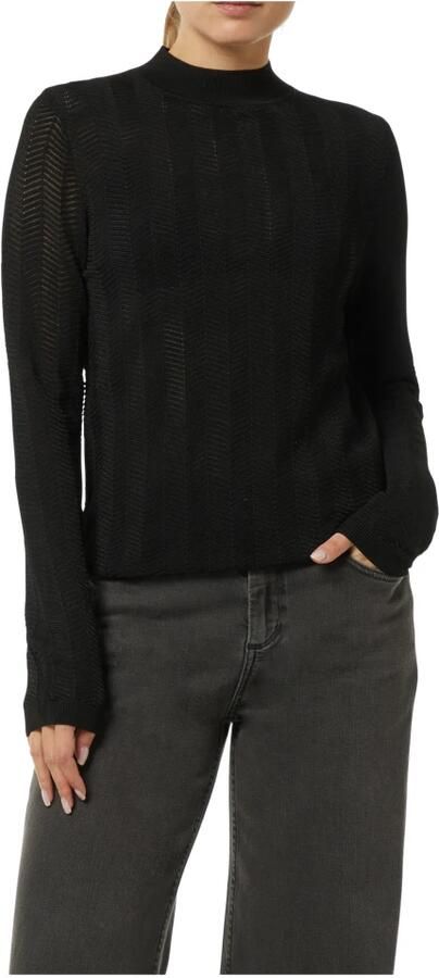 Comma Gebreide pullover van viscosemix met broderie anglaise - Foto 3