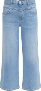 Comma Cropped Jeans Blauw Dames