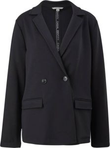 Comma Double-Breasted Coats Zwart Dames