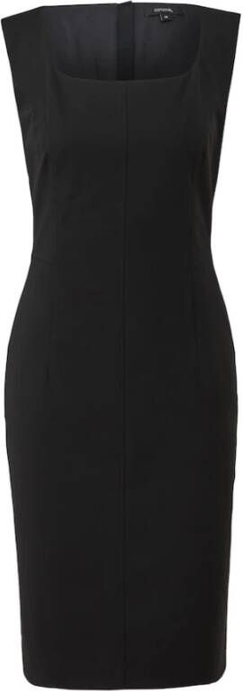 Comma Knielange jurk met vierkante hals model 'neuer GJ'