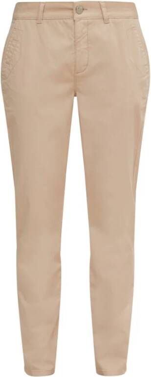 Comma Skinny Trousers Bruin Dames
