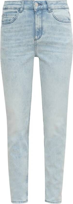 Comma Slimfit-jeans Blauw Dames
