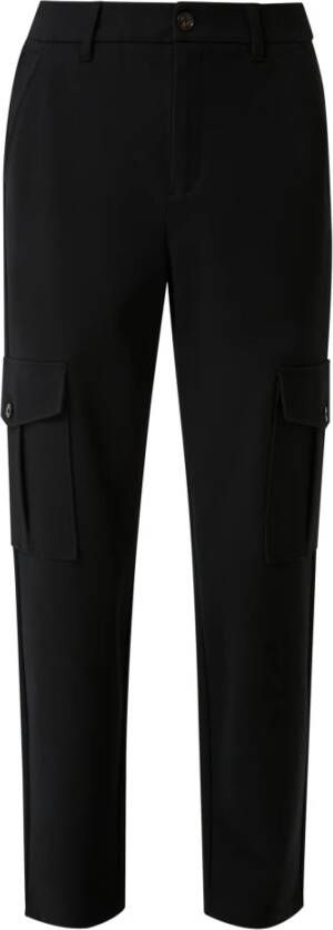 comma Tapered Trousers Zwart Dames