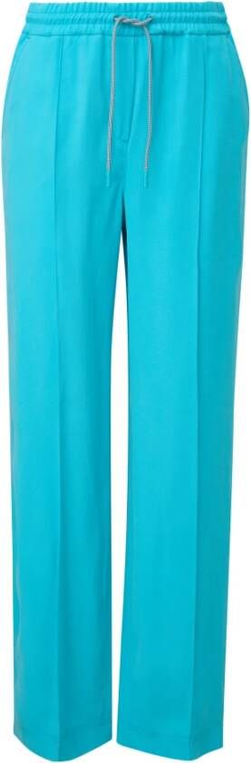 comma Trousers Blauw Dames