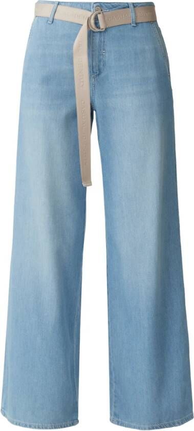 comma Wide Jeans Blauw Dames