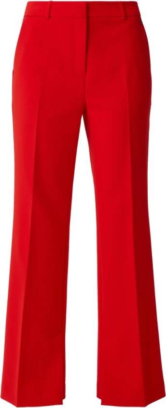 Comma Wide Trousers Rood Dames