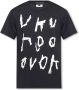 Comme des Garçons Bedrukt T-shirt Zwart Heren - Thumbnail 1