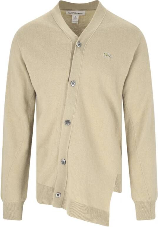 Comme des Garçons Beige Asymmetrische Cardigan Trui Beige Heren