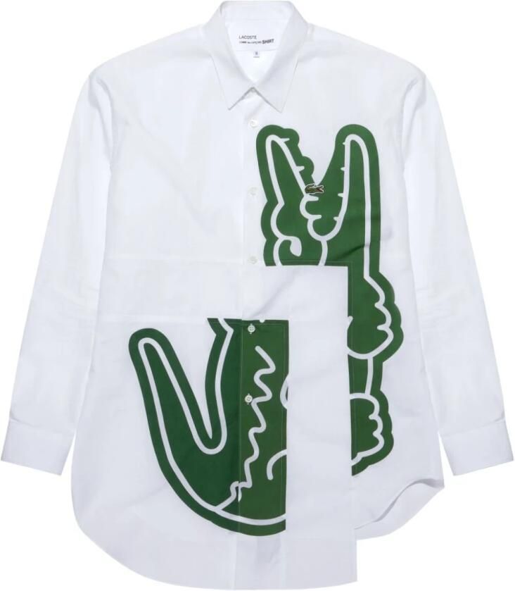 Comme des Garçons Witte Overhemd met Asymmetrisch Ontwerp White Heren