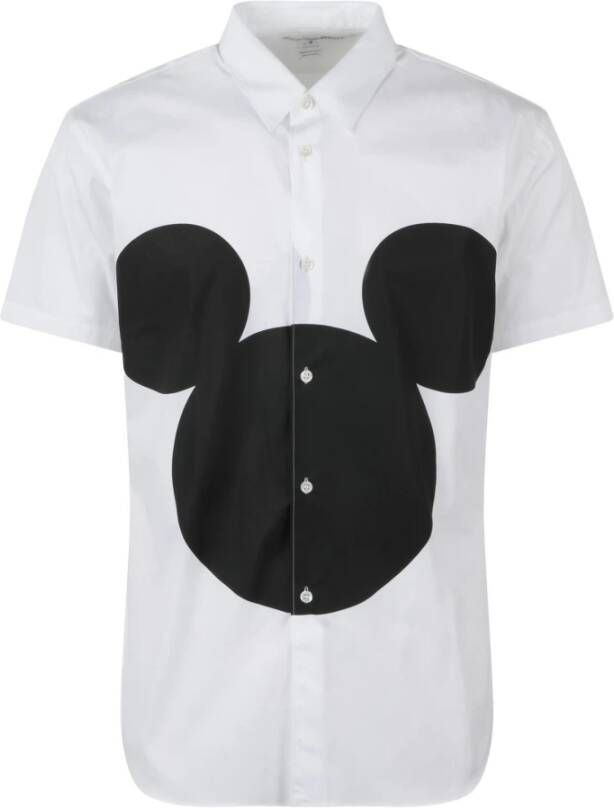 Comme des Garçons Disney Print Overhemd Ss23 White Heren