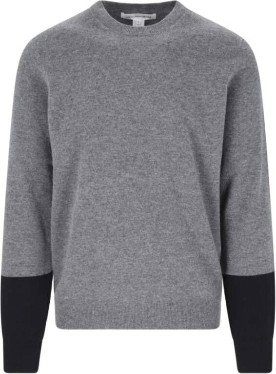 Comme des Garçons Grijze Sweaters met Maglione Design Grijs Heren