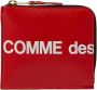 Comme des Garçons Maxi Logo Leren Portemonnee met L-Zip Sluiting Red Heren - Thumbnail 1