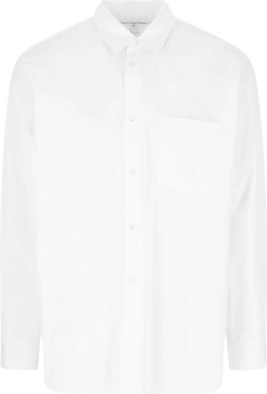 Comme des Garçons Klassiek wit katoenen overhemd met knoopsluiting Wit Heren