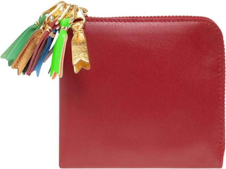 Comme des Garçons Zipper Pull Wallet Rood Unisex