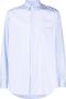 Comme des Garçons Lichtblauw Katoenen Overhemd met Knoopsluiting Blauw Heren - Thumbnail 1