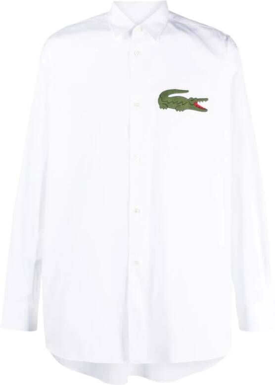 Comme des Garçons Logo Patch Overhemd White Heren