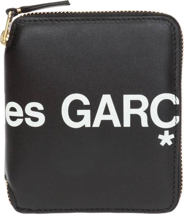 Comme des Garçons Logo-gedrukte portemonnee Zwart Unisex