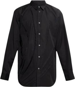 Comme des Garçons Overhemd met stiksel details Zwart Heren