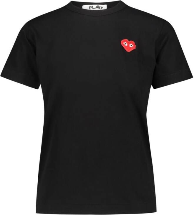 Comme des Garçons Pixelhart T-shirt Zwart Dames