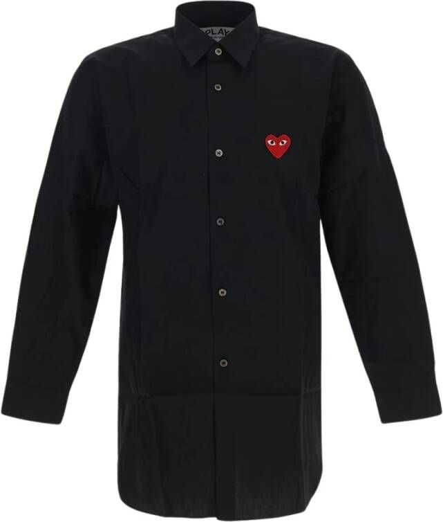 Comme des Garçons Play Casual overhemd Zwart Heren