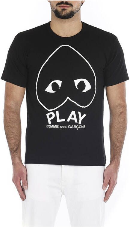 Comme des Garçons Play Logo T-Shirt Black Zwart Heren