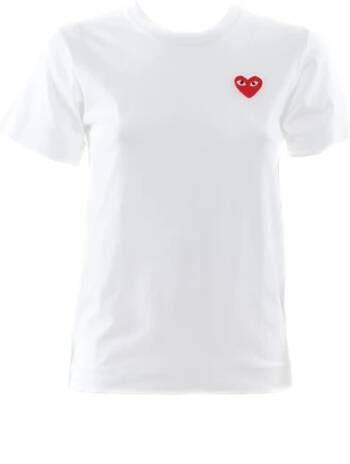 Comme des Garçons Play Logo T-shirt White Dames
