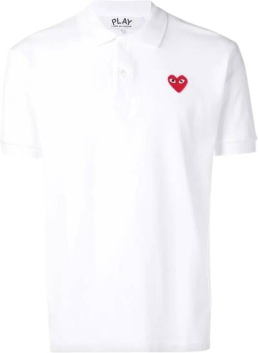 Comme des Garçons Play Polo Shirt Wit Heren
