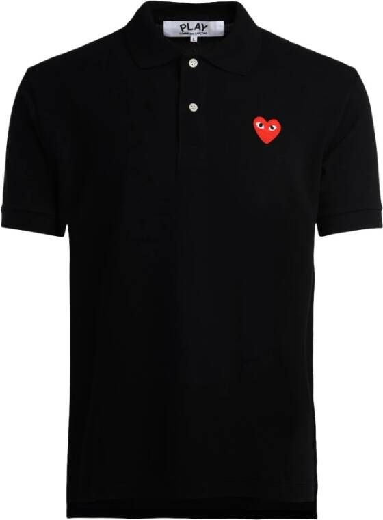 Comme des Garçons Play Poloshirt Zwart Heren