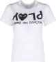 Comme des Garçons Play Stijlvol Wit Logo Print T-Shirt White Dames - Thumbnail 1