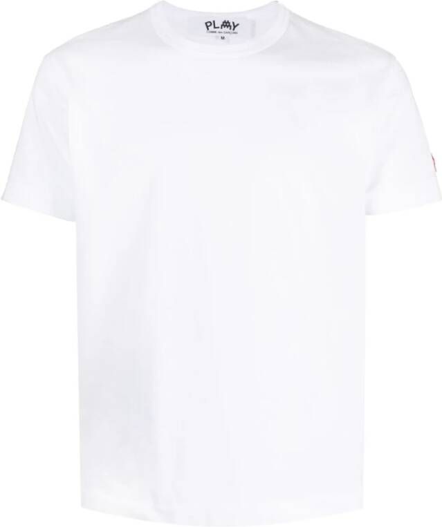 Comme des Garçons Play Pixel Patch T-Shirt White Heren