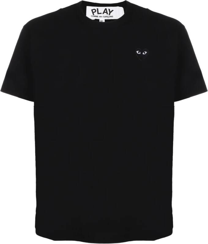 Comme des Gar ons Play T Shirts Zwart Heren Kledingwinkel