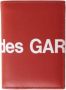 Comme des Garçons Maxi Logo Leren Bifold Portemonnee Red Heren - Thumbnail 3