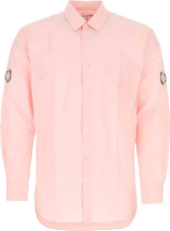 Comme des Garçons Roze Poplin Overhemd Roze Heren