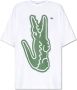 Comme des Garçons Heren T-shirt met Krokodil Grafisch White Heren - Thumbnail 1